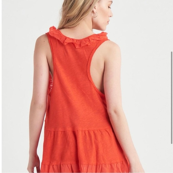 Dex Orange Relaxed Ruffled Tunic - Picture 3 of 7